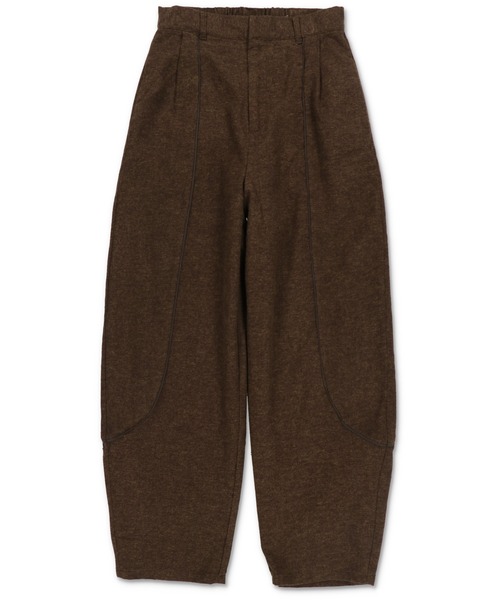 Lull（ルル）の「【Lull / ルル】セットアップ対応 / フェイクウールハイウエストカーブパンツ（その他パンツ・レディース・ブラック/チャコール/ブラウン・ONESIZE）」の22枚目の写真