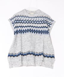 イタリア製 ベスト XL 総柄 ノルディック柄 セーター ビンテージ セーター