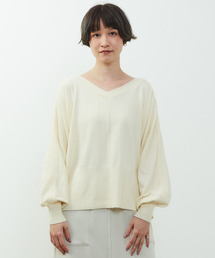 nota（ノータ）の「【nota della mano sinistra（ノータ デラ マノ シニストラ）】ドルマン2wayニットトップス（ニット/セーター）」