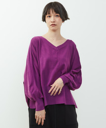 nota（ノータ）の「【nota della mano sinistra（ノータ デラ マノ シニストラ）】ドルマン2wayニットトップス（ニット/セーター）」