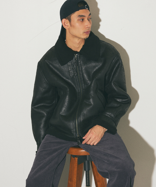 B3 JOURNALSTANDARD別注　アンノウン リアルムートンブルゾン B3 JOURNALSTANDARD別注 アンノウン リアルムートンブルゾン - メルカリ