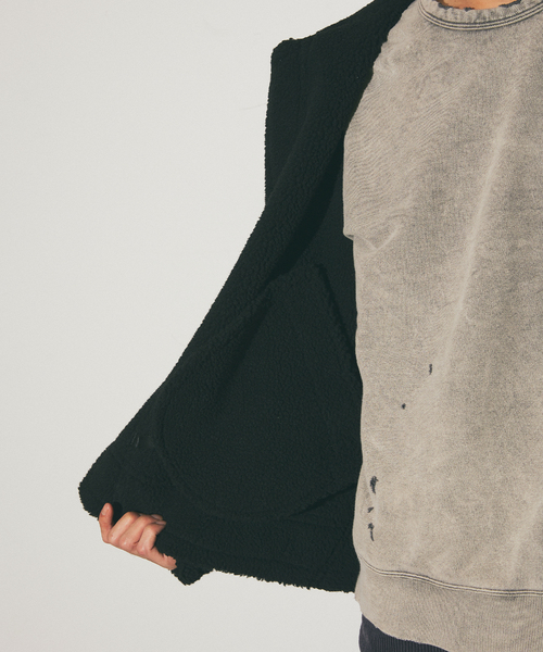 JOURNAL STANDARD(ジャーナルスタンダード)の「フェイクムートン B3(ブルゾン・メンズ・ブラウン/ブラック・LARGE/MEDIUM)」の19枚目の写真