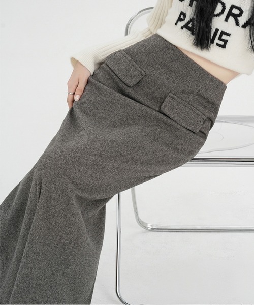 フラップポケットロングスカート（スカート）｜AMAJI（アマジ）