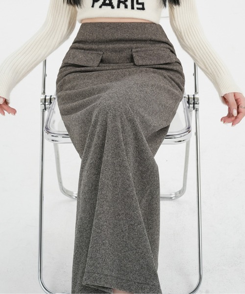 フラップポケットロングスカート（スカート）｜AMAJI（アマジ）