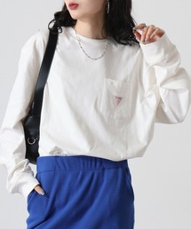 GUESS GO LS POCKET LABEL TEE ロンT