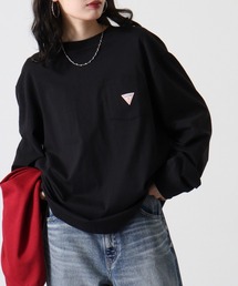 Guess(QX)GUESS GO LS POCKET LABEL TEE T(TVc/Jbg\[)