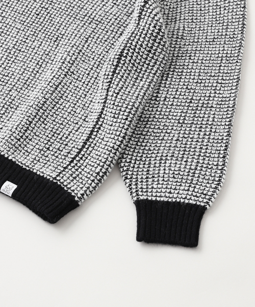 EVISEN WAFFLE MOHAIR CREWNECK