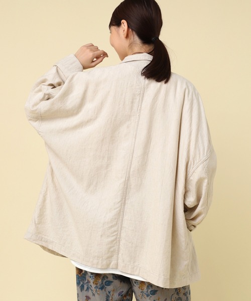 RNA-N（アールエヌエーエヌ）の「J2137 チビエリワークジャケット（その他アウター・レディース・キナリ/ブラック/カーキ・FREE）」の17枚目の写真