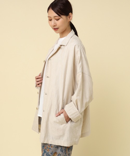 RNA-N（アールエヌエーエヌ）の「J2137 チビエリワークジャケット（その他アウター・レディース・キナリ/ブラック/カーキ・FREE）」の15枚目の写真