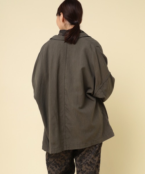 RNA-N（アールエヌエーエヌ）の「J2137 チビエリワークジャケット（その他アウター・レディース・キナリ/ブラック/カーキ・FREE）」の21枚目の写真