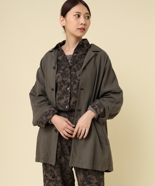 RNA-N（アールエヌエーエヌ）の「J2137 チビエリワークジャケット（その他アウター・レディース・キナリ/ブラック/カーキ・FREE）」の19枚目の写真