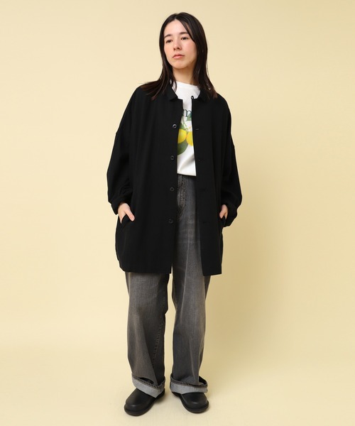 RNA-N（アールエヌエーエヌ）の「J2137 チビエリワークジャケット（その他アウター・レディース・キナリ/ブラック/カーキ・FREE）」の7枚目の写真