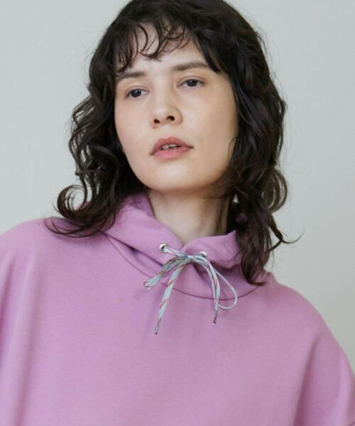 FRAPBOIS（フラボア）の「スリットパーカー（パーカー・レディース・ミント/パープル・1/2）」の6枚目の写真