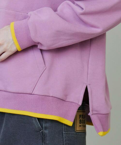 FRAPBOIS（フラボア）の「スリットパーカー（パーカー・レディース・ミント/パープル・1/2）」の8枚目の写真