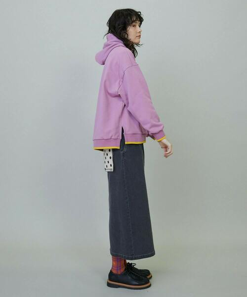 FRAPBOIS（フラボア）の「スリットパーカー（パーカー・レディース・ミント/パープル・1/2）」の11枚目の写真