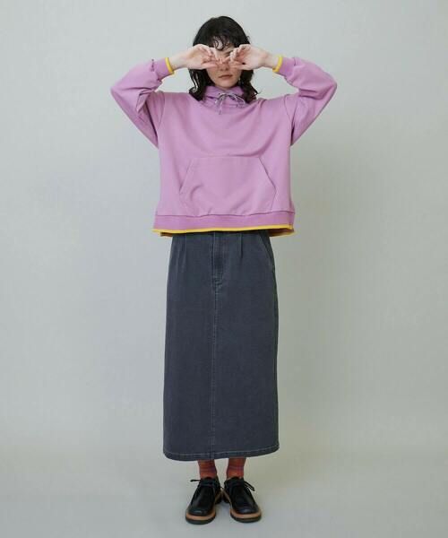 FRAPBOIS（フラボア）の「スリットパーカー（パーカー・レディース・ミント/パープル・1/2）」の12枚目の写真