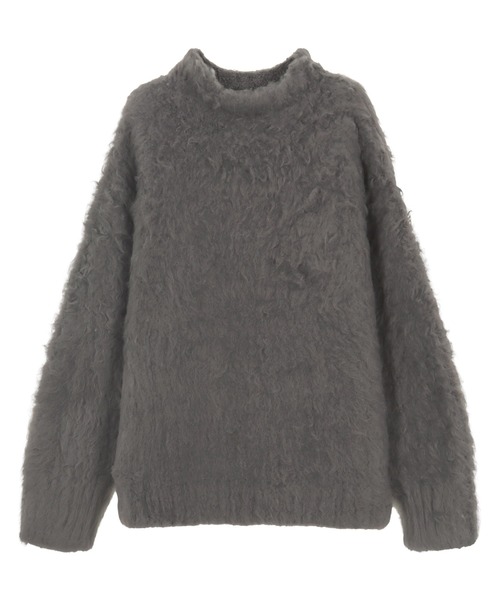 KOBE LETTUCE(コウベレタス)の「シャギーニットトップス(ニット/セーター・レディース・ブルー/チャコール/イエロー/レッド・M)」の15枚目の写真