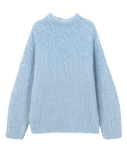 KOBE LETTUCE(コウベレタス)の「シャギーニットトップス(ニット/セーター・レディース・ブルー/チャコール/イエロー/レッド・M)」の16枚目の写真