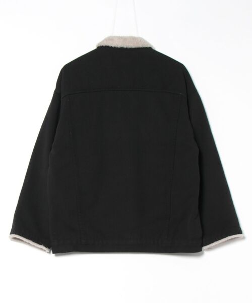Ritzy(リッツィー)の「内ボア デニムジャケット Gジャン(デニムジャケット・レディース・ブルー/ブラック・M/L)」の5枚目の写真