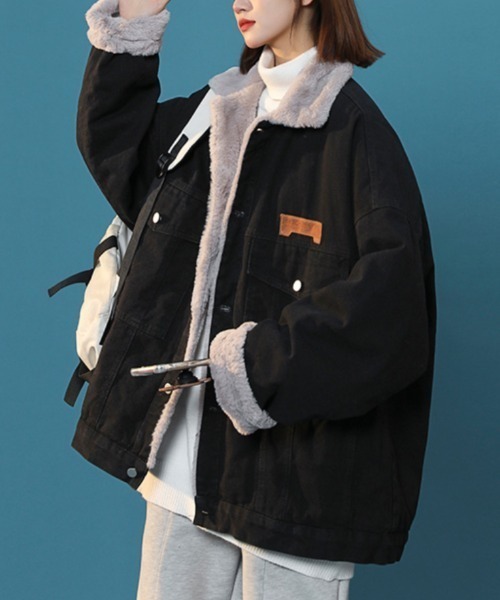 セール】内ボア デニムジャケット Gジャン（デニムジャケット）｜Ritzy