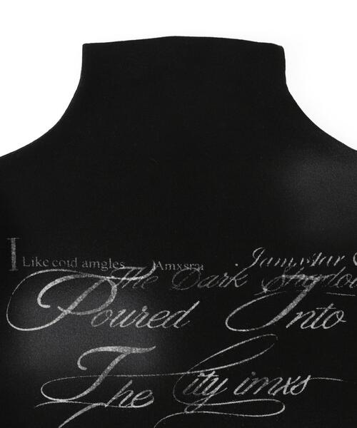 dispark(ディスパーク)の「DISPARK/フォイルグラフィックハイネックトップス(Tシャツ/カットソー・レディース・ブラック/ホワイト・FREE)」の15枚目の写真