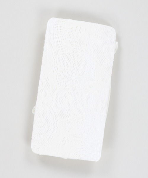 SPINNS（スピンズ）の「カラーレースタイツ/網タイツ（タイツ/ストッキング・レディース・ホワイト/ボルドー/ブラック/グレー・ONESIZE）」の5枚目の写真