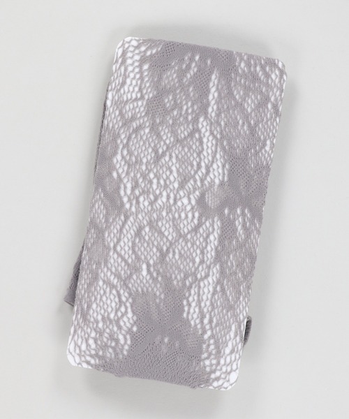 SPINNS（スピンズ）の「カラーレースタイツ/網タイツ（タイツ/ストッキング・レディース・ホワイト/ボルドー/ブラック/グレー・ONESIZE）」の13枚目の写真