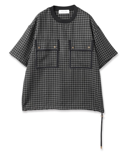 Check Trimming Pocket Pullover