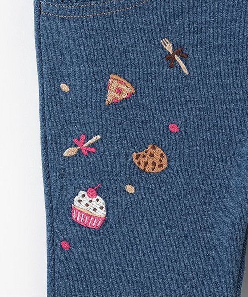 【セール】スイーツ刺しゅうニットデニムパンツ（その他パンツ）｜baby cheer（ベイビーチアー）