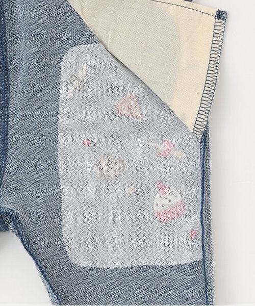 【セール】スイーツ刺しゅうニットデニムパンツ（その他パンツ）｜baby cheer（ベイビーチアー）