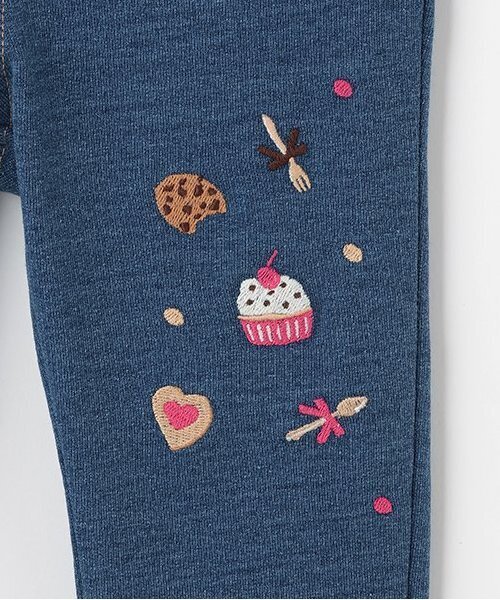 【セール】スイーツ刺しゅうニットデニムパンツ（その他パンツ）｜baby cheer（ベイビーチアー）