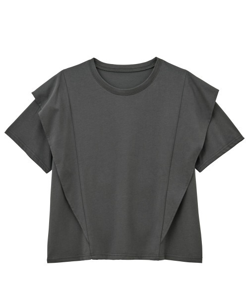 【接触冷感】ラッフルフリルＴシャツ