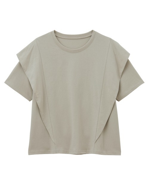 【接触冷感】ラッフルフリルＴシャツ