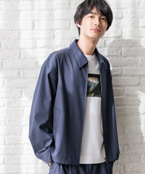 GLOBAL WORK(グローバルワーク)の「アーバンデニムZIPブルゾン/147027(ブルゾン・メンズ・ネイビー/ダークネイビー・LARGE/MEDIUM/SMALL/X-LARGE)」の5枚目の写真