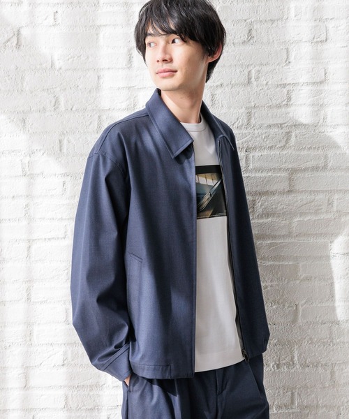 GLOBAL WORK(グローバルワーク)の「アーバンデニムZIPブルゾン/147027(ブルゾン・メンズ・ネイビー/ダークネイビー・LARGE/MEDIUM/SMALL/X-LARGE)」の6枚目の写真
