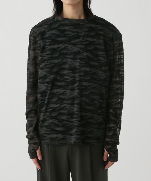 HARE（ハレ）の「アソートシアーガラカット(HARE)（Tシャツ/カットソー・メンズ・グレー系その他/レオパード/カモフラージュ・FREE）」の4枚目の写真