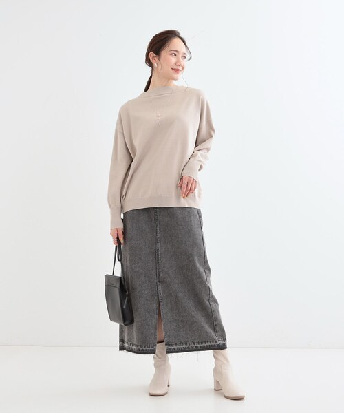 Cutie Blonde（キューティーブロンド）の「【S-LL】ケミカルウォッシュ デニムスカート（デニムスカート・レディース・ブラック/ライトブルー・01/04/03/02）」の17枚目の写真