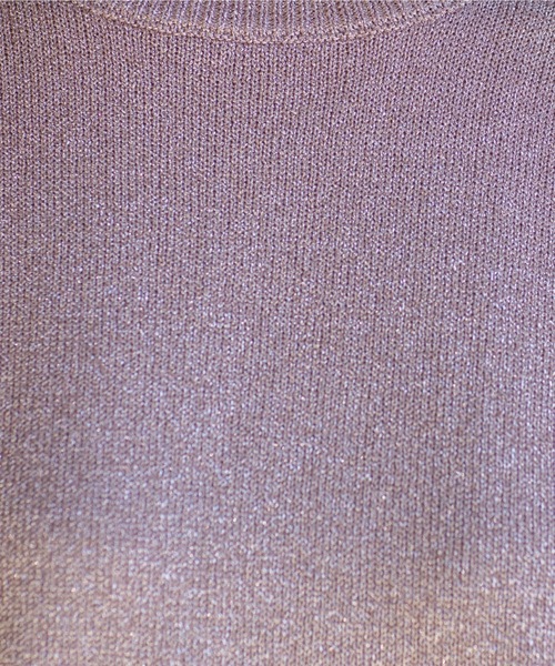 ラメハーフスリーブニット（ニット/セーター）｜OPAQUE.CLIP（オペークドットクリップ） mdprevattcaulkingandwaterproofing.com