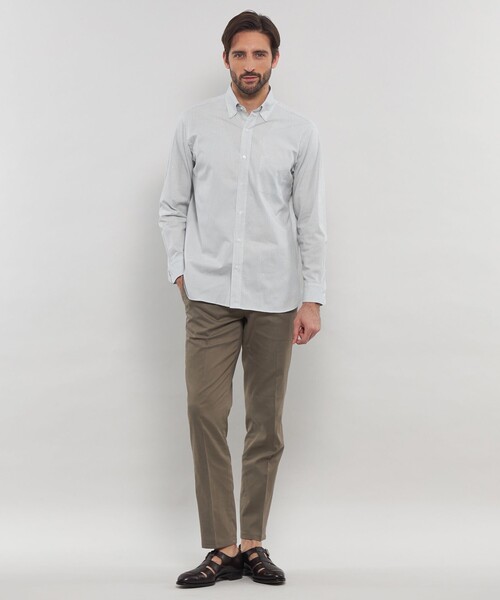 MACKINTOSH LONDON(マッキントッシュ ロンドン)の「小紋ジャカードボタンダウンシャツ(シャツ/ブラウス・メンズ・グレー/ブルー系その他2・M/L/XL)」の10枚目の写真