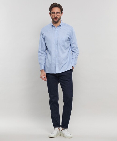 MACKINTOSH LONDON(マッキントッシュ ロンドン)の「小紋ジャカードボタンダウンシャツ(シャツ/ブラウス・メンズ・グレー/ブルー系その他2・M/L/XL)」の11枚目の写真