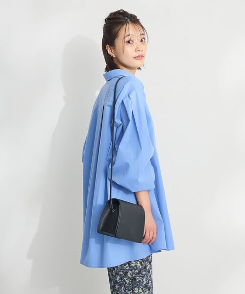 CRAFT STANDARD BOUTIQUE（クラフトスタンダードブティック）の「イージーケアビッグシャツ ◆（シャツ/ブラウス・レディース・オフホワイト/ブルー系その他7/サックスブルー・FREE）」の17枚目の写真