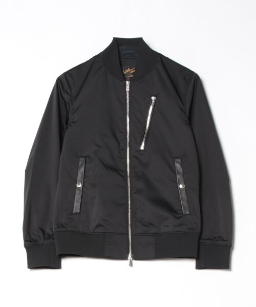 LIMONTA(リモンタ)の「【LIMONTA / リモンタ】シャイニーストレッチサテン MA-1(MA-1・メンズ・ブラック・S)」の1枚目の写真