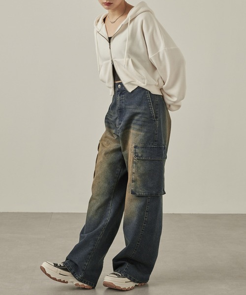 バレルパンツ　インディご　ジーンズ　ゆったりさん　handmade バレルパンツ インディご ジーンズ ゆったりさん handmade パンツ