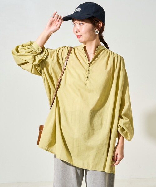 セール】限定展開 インド クルミ ボタン ブラウス（シャツ