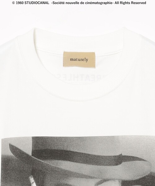 tシャツ maturely / ジャン=リュック・ゴダール プリント Tシャツ レディース セール】maturely / ジャン=リュック・ゴダール プリント T
