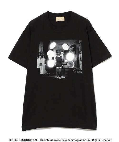tシャツ maturely / ジャン=リュック・ゴダール プリント Tシャツ レディース セール】maturely / ジャン=リュック・ゴダール プリント T
