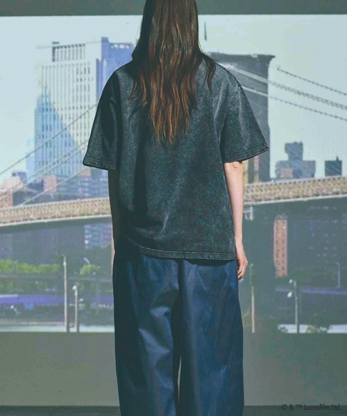 MAISON SPECIAL（メゾンスペシャル）の「《UNISEX》【MOVIE SERIES】「STAR WARS」Prime-Over Crew Neck T-Shirt/「スターウォーズ」プライムオーバークルーネックTシャツ【MAISON SPECIAL/メゾンスペシャル】（Tシャツ/カットソー・メンズ・チャコールグレー/ブラック/ダークブラック・1/2）」の10枚目の写真