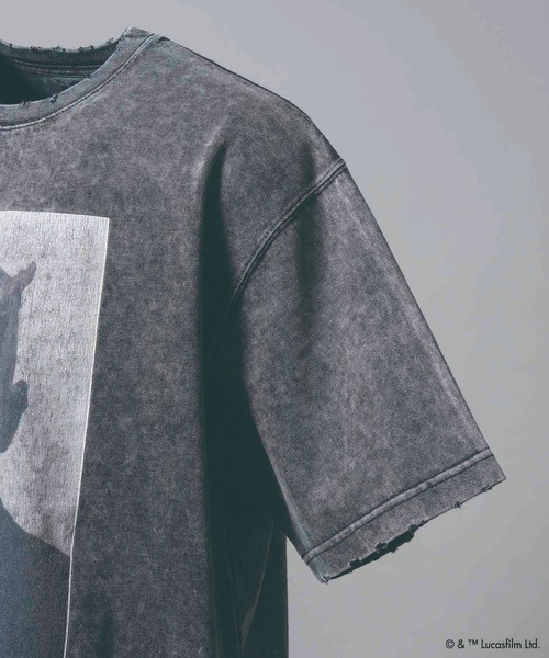 MAISON SPECIAL（メゾンスペシャル）の「《UNISEX》【MOVIE SERIES】「STAR WARS」Prime-Over Crew Neck T-Shirt/「スターウォーズ」プライムオーバークルーネックTシャツ【MAISON SPECIAL/メゾンスペシャル】（Tシャツ/カットソー・メンズ・チャコールグレー/ブラック/ダークブラック・1/2）」の20枚目の写真