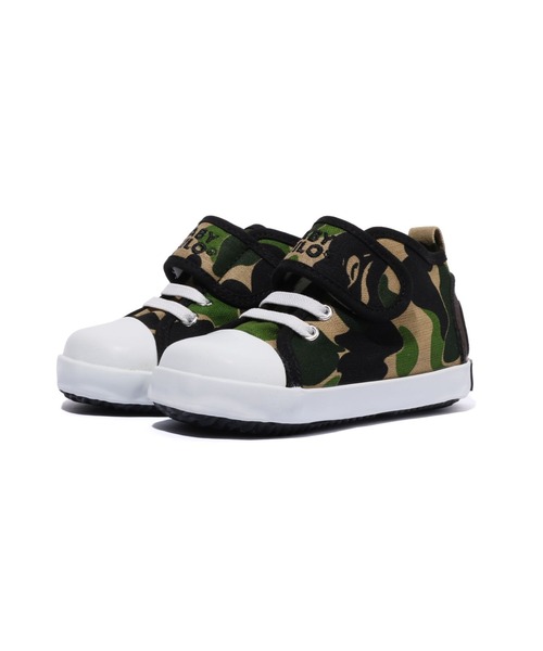 A BATHING APE（アベイシングエイプ）の「ABC CAMO BABY MILO BABY SHOES（スニーカー・キッズ・ブルー/グリーン/ピンク・14.0cm/12.0cm/13.0cm/15 ）」の2枚目の写真