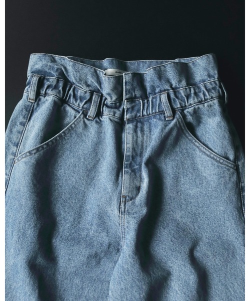 anuke（アンヌーク）の「Waist Tuck Denim（デニムパンツ）」 - WEAR